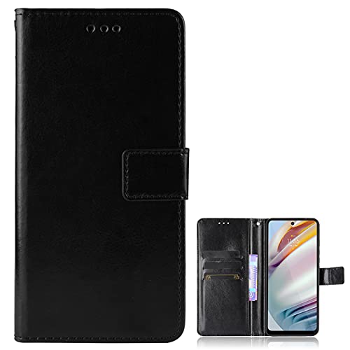 BAILI Lederhülle für Samsung Galaxy A53 5G Hülle, Flip Case Schutzhülle Handy mit Kartenfach Stand, Tasche Cover Etui Handyhülle für Samsung Galaxy A53 5G, Schwarz von BAILI