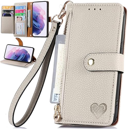BAILI Zipper Wallet Schutz Hülle für DoogeeNote 58 Pro, Ständer Case RFID-Blockierung Cover für DoogeeNote 58 Pro-004 von BAILI