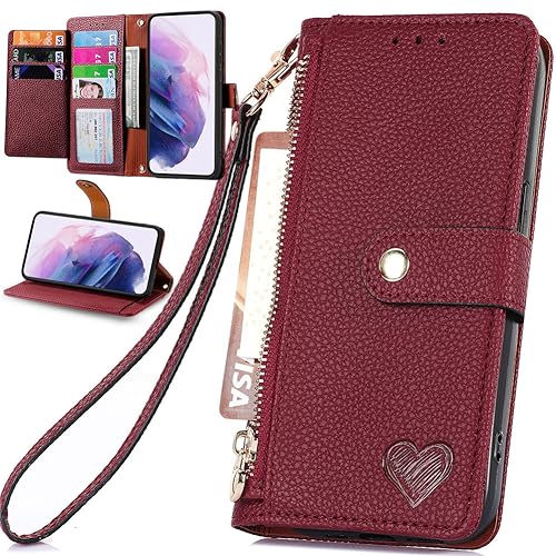 BAILI Zipper Wallet Schutz Hülle für Ulefone Note 19, Ständer Case RFID-Blockierung Cover für Ulefone Note 19-003 von BAILI