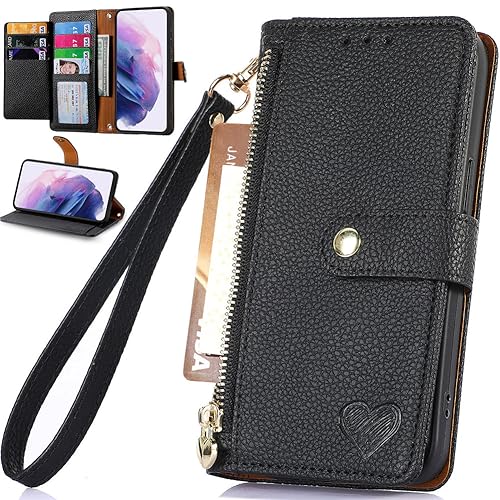 BAILI Zipper Wallet Schutz Hülle für Ulefone Note 20, Ständer Case RFID-Blockierung Cover für Ulefone Note 20-001 von BAILI