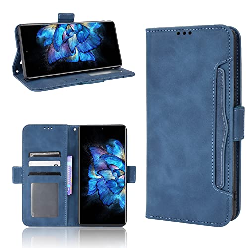 Lederhülle für Nokia G11 Plus Hülle, Flip Case Schutzhülle Handy mit Kartenfach Stand, Tasche Cover Etui Handyhülle für Nokia G11 Plus, Blau von BAILI