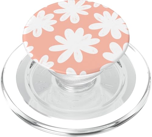 Blumen Muster rosa weiß PopSockets PopGrip für MagSafe von BAINAI