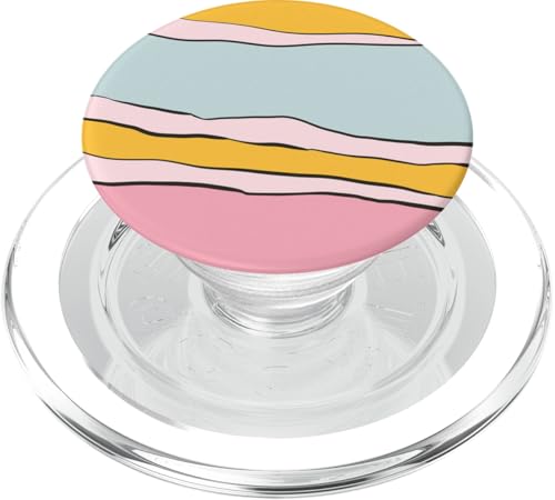 Pastell Linien Streifen Muster abstrakt PopSockets PopGrip für MagSafe von BAINAI