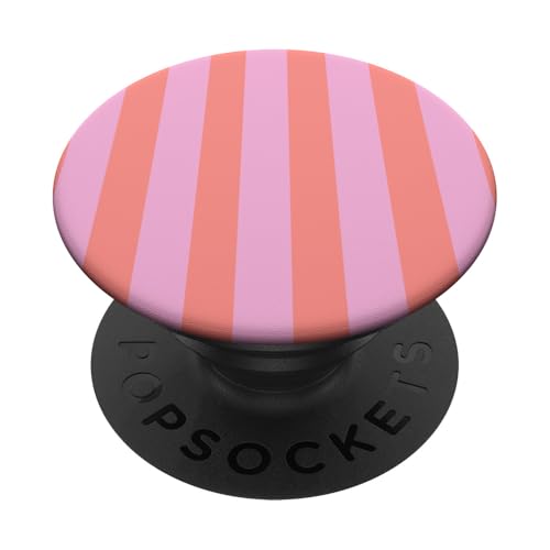 Retro Streifen Rosa Lila PopSockets Klebender PopGrip von BAINAI