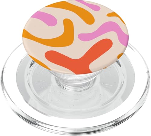 Retro Wellen Muster Groovy Kurven PopSockets PopGrip für MagSafe von BAINAI