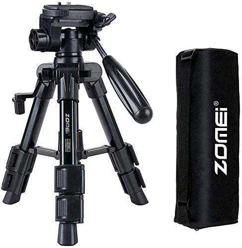 Zomei Mini-Stativ für Kamera, Reise-Tischstativ mit 3-Wege-Schwenk-/Neigekopf, 0,6 cm Schnellwechselplatte und Tasche für DSLR-Kamerastativ, Tragetasche von BAIPAK