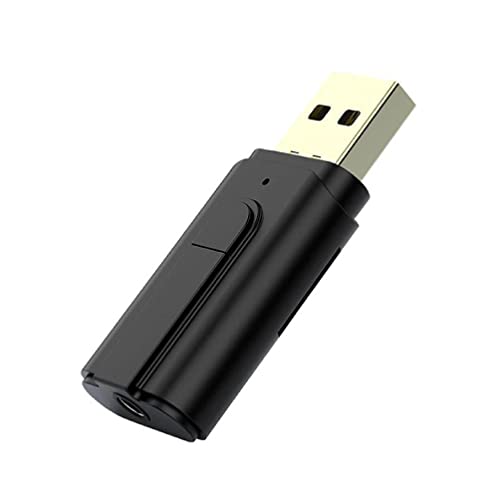 BAIRU Mini Bluetooth-Kompatibler 5.0 USB-Adapter Wireless Audio Receiver Absender für PC Computer Laptop Earphone Gamepad Audio-Senderempfänger Wireless von BAIRU