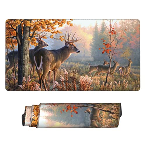BAISHEEP Gaming-Mauspad, Motiv niedliche Hirsche im Wald, extra erweitertes großes Mauspad, rutschfestes Schreibtischunterlage, Mauspads für Computer-Tastatur, Notebook, 40 x 75 cm BAISHEEP Gaming-Mauspad, Motiv niedliche Hirsche im Wald, extra erweitertes großes Mauspad, rutschfestes Schreibtischunterlage, Mauspads für Computer-Tastatur, Notebook, 40 x 75 cm von BAISHEEP
