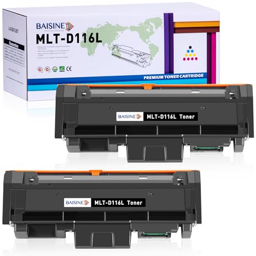 BAISINE MLT-D116L Kompatible Tonerkartusche für Samsung MLT-D116L D116S Toner für Samsung Xpress SL M2835DW M2675FN M2885FW M2825ND M2625D M2875FD M2875FW M2825DW M2675 M2825 M2875 M2885 Drucker von BAISINE