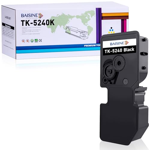 BAISINE TK-5240K Kompatibel M5526cdn Toner für Kyocera TK5240 TK-5240 Kyocera Ecosys M5526cdw M5526cdn P5026cdn P5026cdw, 1 Schwarz von BAISINE