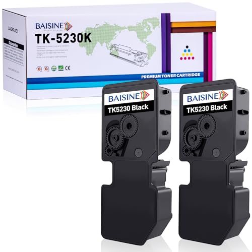 BAISINE TK5230 TK-5230K Toner Kompatibel für Kyocera TK5230K TK-5230 TK 5230 Toner-Kartusche Schwarz für Kyocera Ecosys P5021cdn P5021cdw M5521cdn M5521cdw von BAISINE