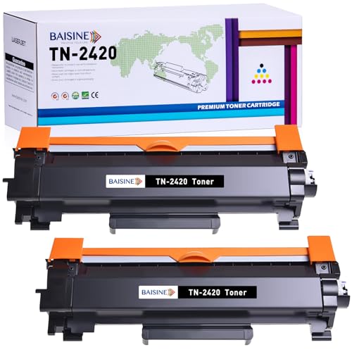 BAISINE TN2420 TN2410 Kompatibel für Brother TN-2420 TN-2410 Toner für Brother MFC-L2710DW HL-L2350DW MFC-L2710DN HL-L2310D DCP-L2530DW MFC-L2750DW DCP-L2510D MFC-L2730DW HL-L2375DW DCP-L2550DN von BAISINE