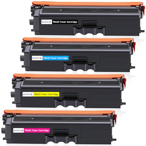 BAISINE TN423 Kompatibel für Brother TN-423 TN423 Toner für Brother MFC-L8690CDW HL-L8260CDW HL-L8360CDW DCP-L8410CDW MFC-L8900CDW HL-L9310CDW MFC-L9570CDW MFC-L8610CDW (Schwarz/Cyan/Gelb/Magenta) von BAISINE