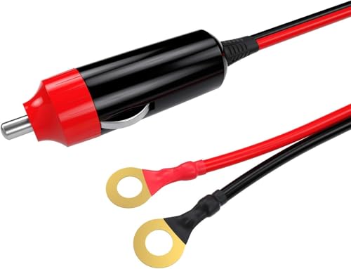 BAITHNA 12V 24V 16 AWG 10A Stecker Zigarettenanzünder Adapter Netzteil Kabel mit 3.3FT Kabeldraht für Auto Inverter Luftpumpe Elektrische Tasse von BAITHNA