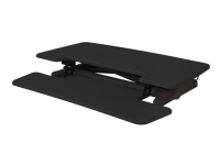 BakkerElkhuizen Adjustable Sit-Stand Desk Riser 2, Freistehend, 15 kg, Höhenverstellung, Schwarz von BAKKER & ELKHUIZEN