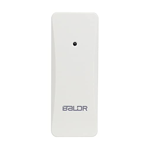 BALDR Wetterstation Funk mit Außensensor, Digital Farbdisplay DCF-Funkuhr Innen und Außen Thermometer Hygrometer, Funkwetterstation mit Wettervorhersage, Barometer und Mondphase, Netzteil von BALDR