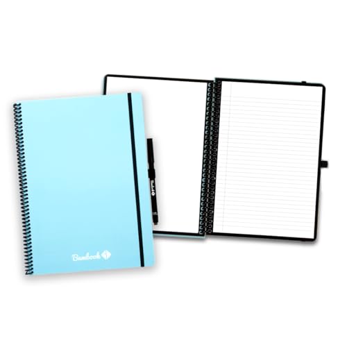 BAMBOOK Colourful Notebook - Blue - A4 - Blank & lined von BAMBOOK