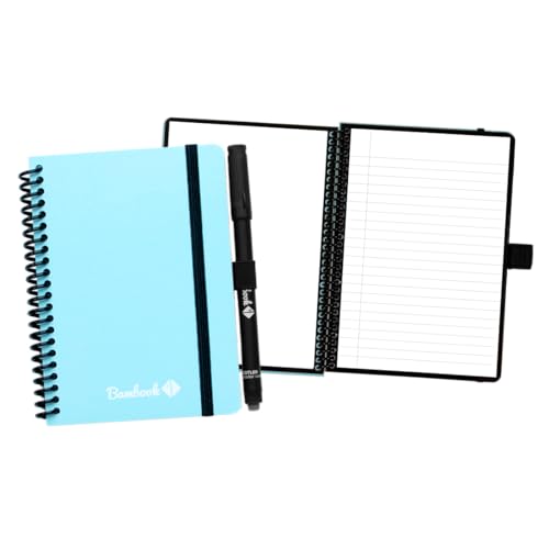 BAMBOOK Colourful Notebook - Blue - A6 - Blank & lined von BAMBOOK