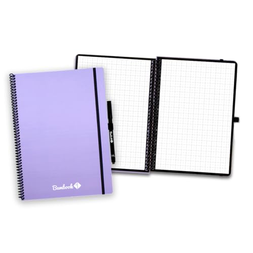 BAMBOOK Colourful Notebook - Lilac - A4 - Graphs von BAMBOOK