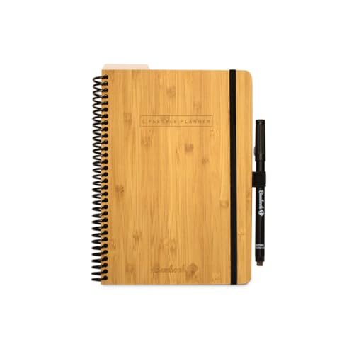BAMBOOK Lifestyle Planner - Bambus-Holz Hardcover - A5 von BAMBOOK