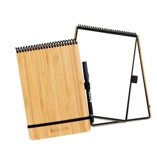 BAMBOOK Notepad - Bambus-Holz Hardcover - A5 - Blank & Lined von BAMBOOK