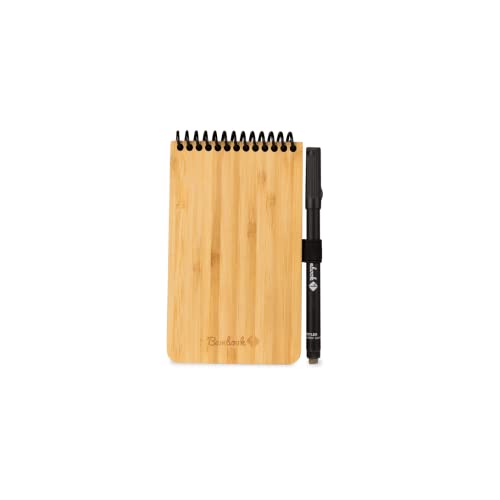 BAMBOOK Pocket Notebook - Bambus-Holz Hardcover - Vollständig abwischbar & wiederverwendbar von BAMBOOK