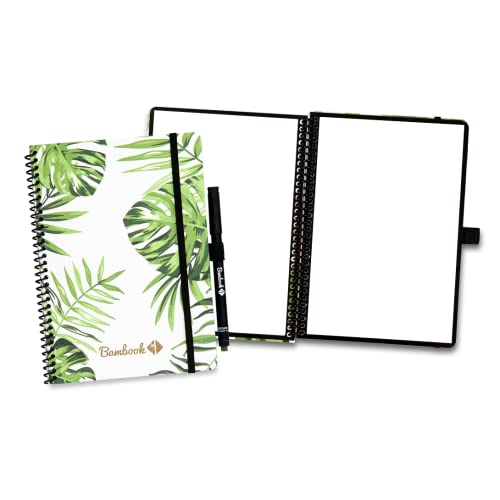BAMBOOK Tropical Notizbuch - A5 - Blanko, Wiederverwendbares Notizbuch, Notizblock, Reusable Notebook von BAMBOOK