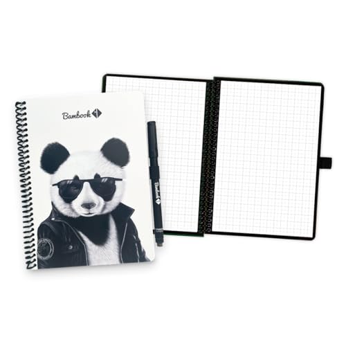 BAMBOOK wiederverwendbares Notizbuch - A5 - Limited Edition Artist Collection - By Rajacenna - Panda - Graphs BAMBOOK wiederverwendbares Notizbuch - A5 - Limited Edition Artist Collection - By Rajacenna - Panda - Graphs von BAMBOOK