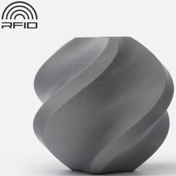 BL A00-D1-SPLFR - Filament, PLA Basic, Refill, Silber, 1,75 mm, 1 kg von BAMBU LAB