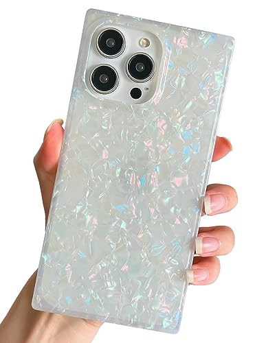 BANAILOA Kompatibel mit iPhone 15 Pro Hülle mit quadratischem Rand für Frauen, funkelnd, bunt, niedlich, schützend, weich, dünn, mädchenhafte Hülle, entworfen für iPhone 15 Pro – 15,5 cm (6,1 Zoll) von BANAILOA