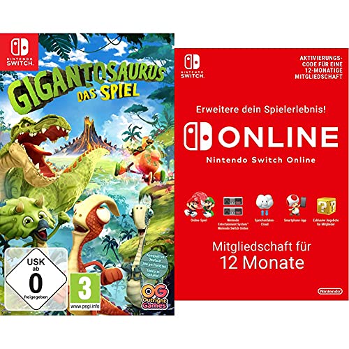 Gigantosaurus: Das Videospiel - [Nintendo Switch] & Nintendo Switch Online Mitgliedschaft - 12 Monate | Switch Download Code von BANDAI NAMCO Entertainment Germany
