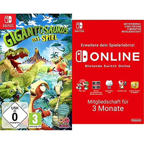 Gigantosaurus: Das Videospiel - [Nintendo Switch] & Nintendo Switch Online Mitgliedschaft - 3 Monate | Switch Download Code von BANDAI NAMCO Entertainment Germany