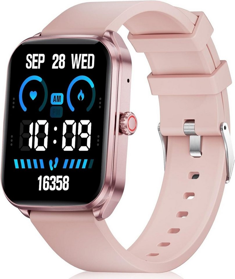 BANGWEI Fitness-Tracker Bluetooth, Anruf, Damen's Smartwatch (1,93 Zoll, Android / iOS), IP67 wasserdicht, Schrittzähler Herzfrequenz/Schlaf/Blutsauerstoff von BANGWEI