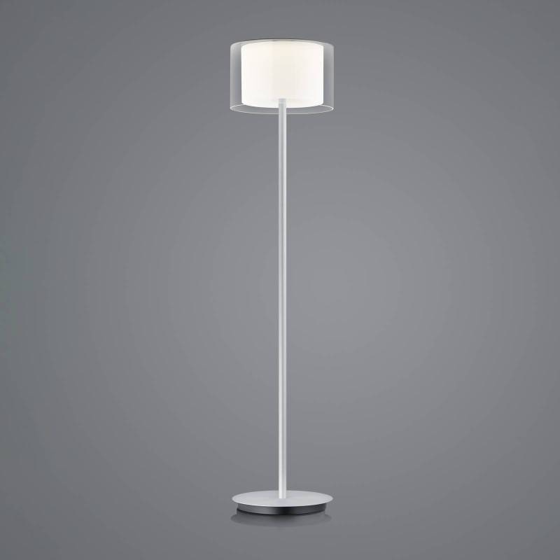 BANKAMP Grand Clear LED-Stehleuchte, klar/weiß/aluminium von BANKAMP