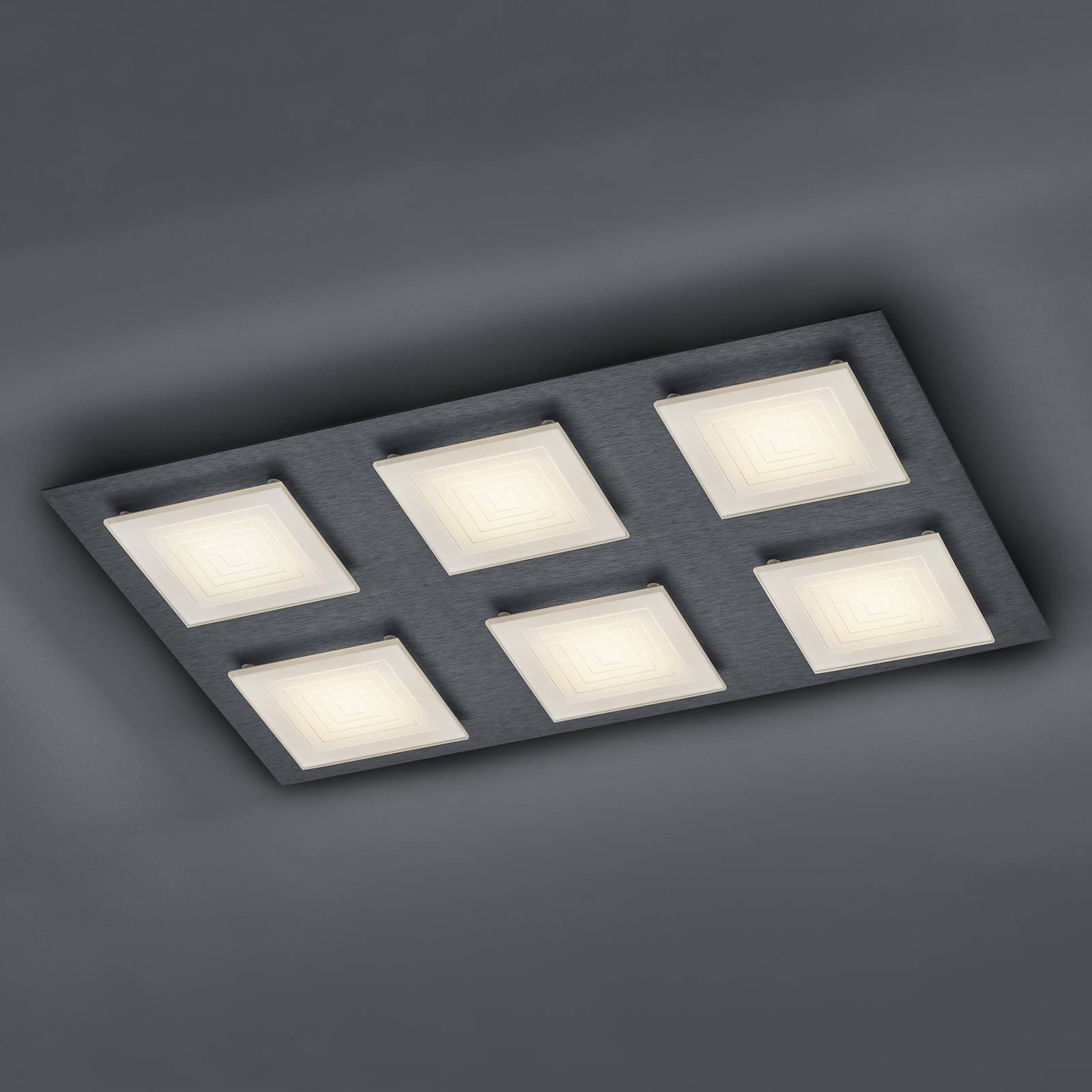 BANKAMP Ino LED-Deckenleuchte 6-flammig anthrazit BANKAMP Ino LED-Deckenleuchte 6-flammig anthrazit von BANKAMP