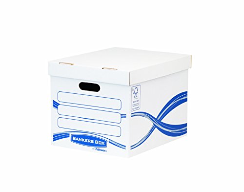 Bankers Box 4460801 Standard Archivbox, 100% recycelt, 10-er Pack von BANKERS BOX