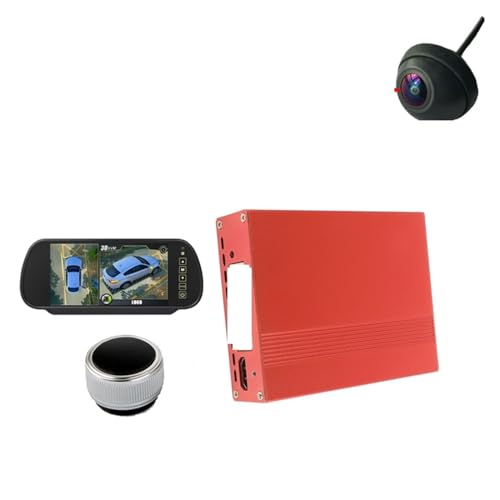 BANMW T5 3D 360 PRO AHD-Kamera-Surround-View-System DVR-Fahren mit Vogelperspektive-Panoramasystem Nanobeschichtung Antibeschlag- und regenfest(3D Monitor) von BANMW