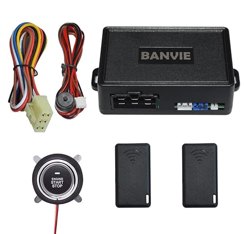 BANVIE Push to Start Zündsatz Motor Start Stop Taste Schalter Keyless Go System von BANVIE
