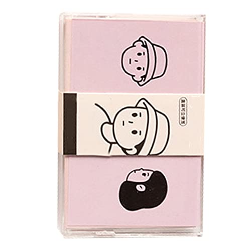 100 Blätter Cartoon Memo Notes, Mini Decorative Memo Paper, Hilft bei der Organisierenden und Effizienten, Glatten Oberflächen für Einfache Schreiben, Tragbare, Vielseitige Kunststoffbox (PINK) von BAOFUYA