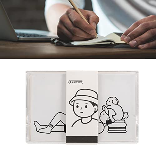 100 Blätter Cartoon Memo Notes, Mini Decorative Memo Paper, Hilft bei der Organisierenden und Effizienten, Glatten Oberflächen für Einfache Schreiben, Tragbare, Vielseitige Kunststoffbox (WHITE) von BAOFUYA