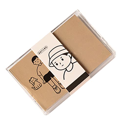 100 Blätter Cartoon Memo Notes, Mini Decorative Memo Paper, Hilft bei der Organisierenden und Effizienten, Glatten Oberflächen für Einfache Schreiben, Tragbare, Vielseitige Kunststoffbox (YELLOW) von BAOFUYA