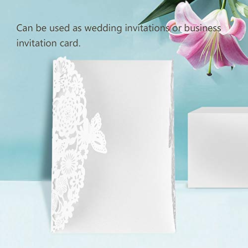 10pcs Cut Hochzeitseinladungskarten, Europäische Geschnitzte Personalisierte Geschäftseinladungen mit Leeren Innenblättern, Exquisites Design für Unvergessliche Erinnerungen, Premium, Premium (Typ 2) von BAOFUYA