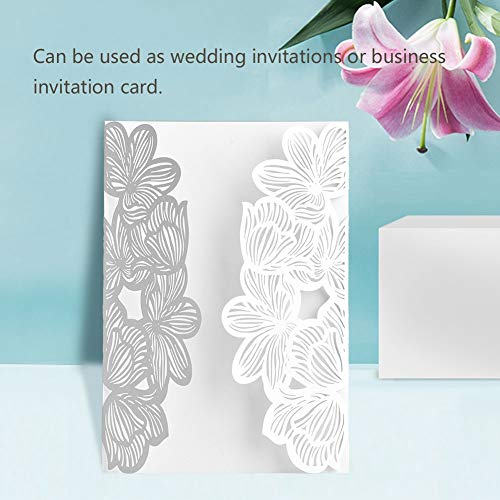 10pcs Cut Hochzeitseinladungskarten, Europäische Geschnitzte Personalisierte Geschäftseinladungen mit Leeren Innenblättern, Exquisites Design für Unvergessliche Erinnerungen, Premium, Premium (005) von BAOFUYA