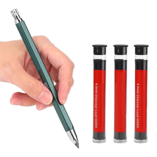 4,0 Mm Kernkohlestift, Mechanisches Bleistiftkunst -Skizzierungswerkzeug für Weiche, Mittlere, Harte Holzkohlekern, mit Automatischem Design, Exquisite Verarbeitung, Spitzer Am Ende, Glatt, Glatt 4,0 Mm Kernkohlestift, Mechanisches Bleistiftkunst -Skizzierungswerkzeug für Weiche, Mittlere, Harte Holzkohlekern, mit Automatischem Design, Exquisite Verarbeitung, Spitzer Am Ende, Glatt, Glatt von BAOFUYA