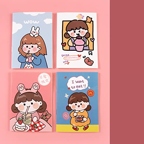 4PCS Cute Notepads Journal Diary Memo -Planer mit 32 Seiten, Hergestellt aus Premium -Papierqualität, Sicher für und Erwachsene, Abwechslungsreiche Stile, Langlebige Konstruktion, Ideal für (Milk 4PCS Cute Notepads Journal Diary Memo -Planer mit 32 Seiten, Hergestellt aus Premium -Papierqualität, Sicher für und Erwachsene, Abwechslungsreiche Stile, Langlebige Konstruktion, Ideal für (Milk von BAOFUYA