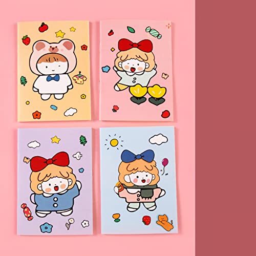 4PCS Cute Notepads Journal Diary Memo -Planer mit 32 Seiten, Hergestellt aus Premium -Papierqualität, Sicher für und Erwachsene, Abwechslungsreiche Stile, Langlebige Konstruktion, Ideal für (Süße 4PCS Cute Notepads Journal Diary Memo -Planer mit 32 Seiten, Hergestellt aus Premium -Papierqualität, Sicher für und Erwachsene, Abwechslungsreiche Stile, Langlebige Konstruktion, Ideal für (Süße von BAOFUYA
