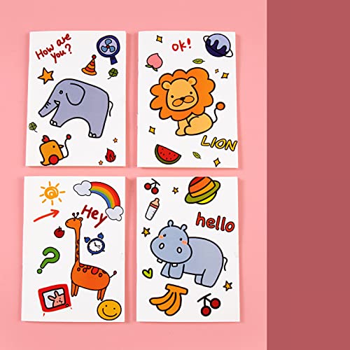 4PCS Cute Notepads Journal Diary Memo -Planer mit 32 Seiten, Hergestellt aus Premium -Papierqualität, Sicher für und Erwachsene, Abwechslungsreiche Stile, Langlebige Konstruktion, Ideal für (Zoo 4PCS Cute Notepads Journal Diary Memo -Planer mit 32 Seiten, Hergestellt aus Premium -Papierqualität, Sicher für und Erwachsene, Abwechslungsreiche Stile, Langlebige Konstruktion, Ideal für (Zoo von BAOFUYA
