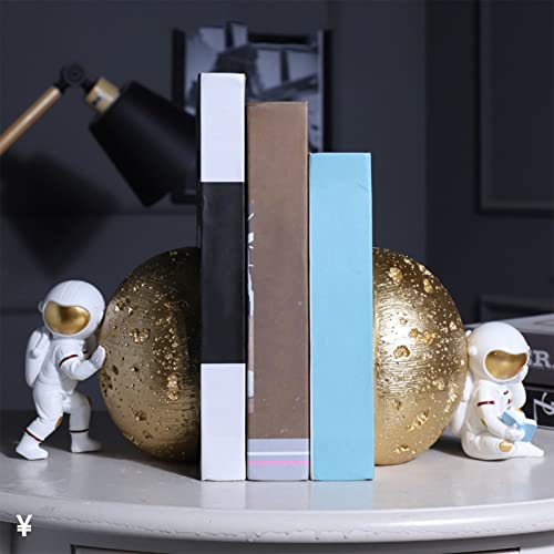 Astronauten Buchstützen, Abgerundete Kanten, Harzmaterial, Spaceman-Statue, Bücherregal für Kinder (Geben Sie 5 EIN) von BAOFUYA