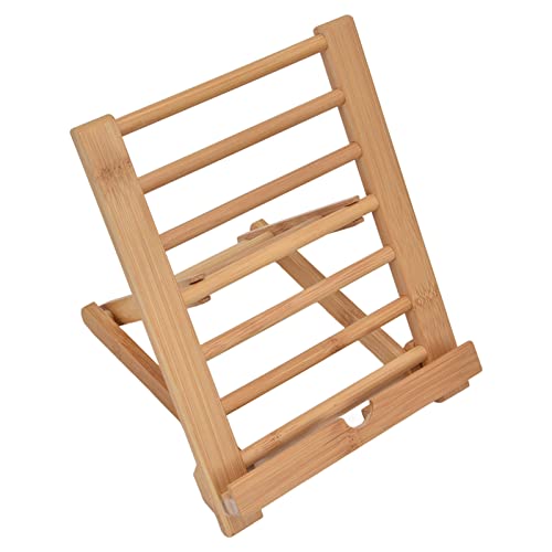 BAOFUYA BambootabletSpand FoldingMultiangleeholder für 4-13in -Telefon, Laptop, PortableLectronicDevicestand Music aus Bambus, Erweiterter Kratzerschutz, Einstellbare Ansicht von BAOFUYA