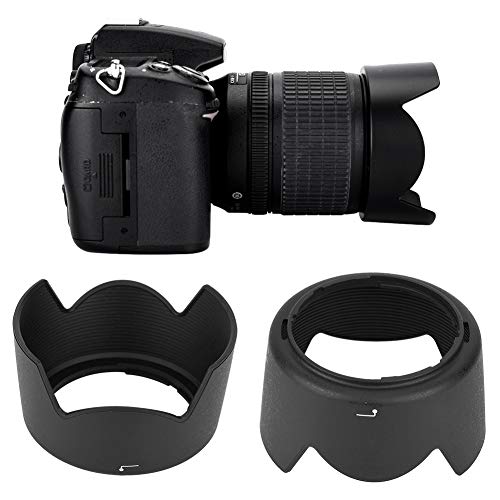Kamera-Objektivhaube, ABS-Material, AF-S DX 55-200 Mm 1: 4-5,6 G Ed, 85 Mm 1: 3,5 G Objektiv, Bestehend aus ABS-Material, Eliminiert Unerwünschter Licht, Schützt das Objektiv vor Kratzern vor Kratzern von BAOFUYA